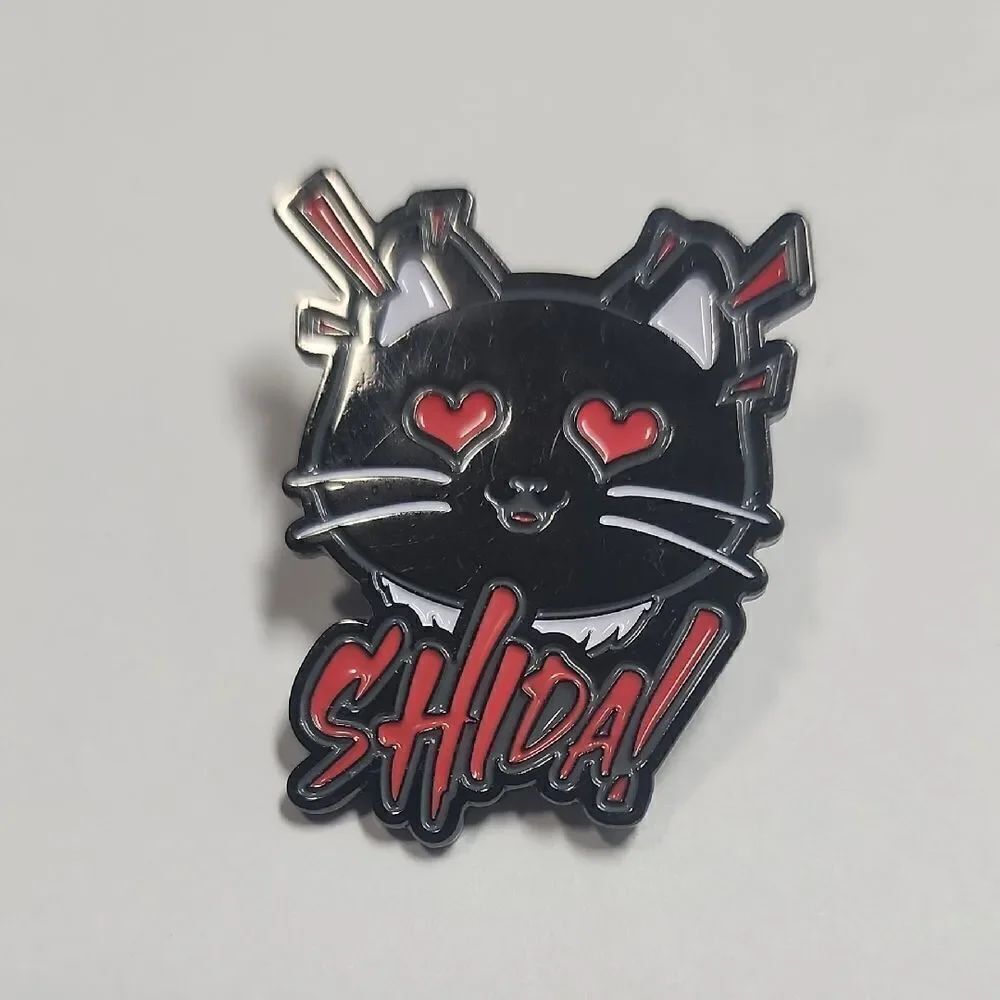 Hiraku Shida AEW Pin Pro Wrestling  Crate Exclusive Black and Red Cat